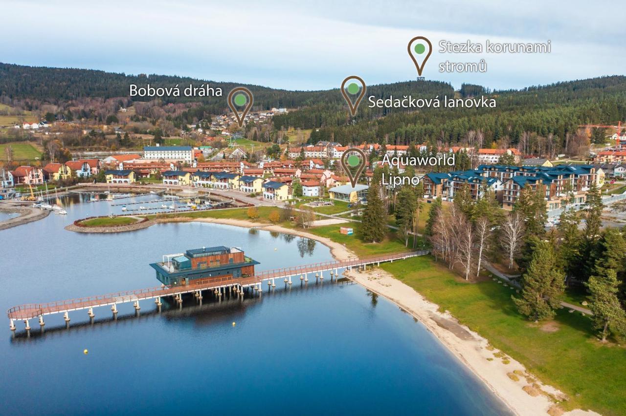 Moli Apartman S Privatni Saunou - Molo Lipno Resort Lipno nad Vltavou Kültér fotó